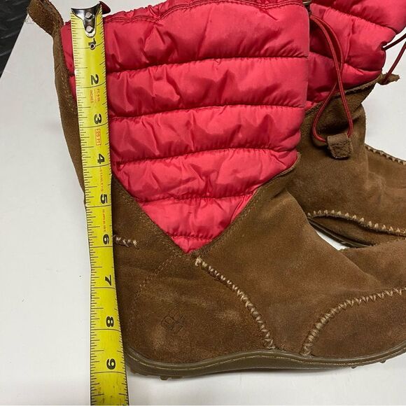 Columbia Women's Minx Moccasin waterproof Omni-Heat leather suede snow boots 7 - Picture 3 of 15